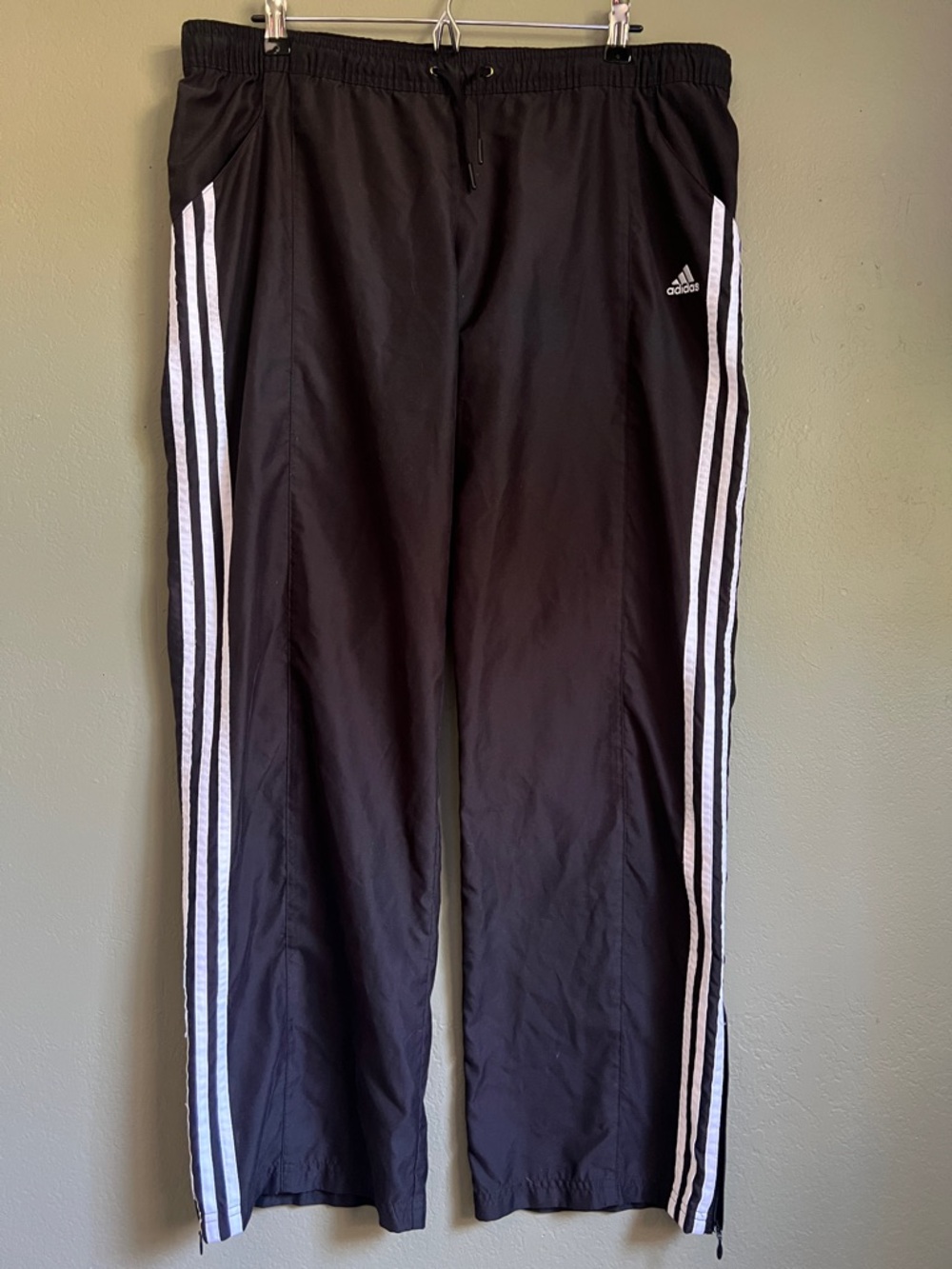 Adidas straight leg track pants